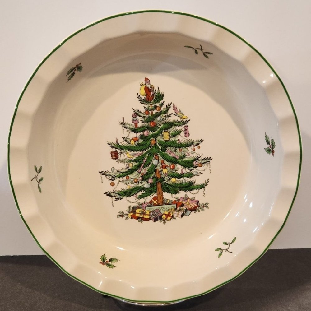 Spode Christmas Tree pie plate/ dish